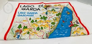 Lago (Lake) Di Garda Linen Tea Towel - Kitchen Towel, Made in Italy 24253H S177 - Picture 1 of 4