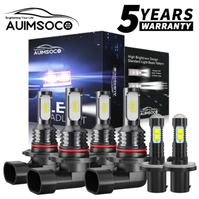 For Buick Century Sedan 4-Door 3.1L 1997-2003 LED Headlights Fog Light Bulbs Kit - Image 1 of 4
