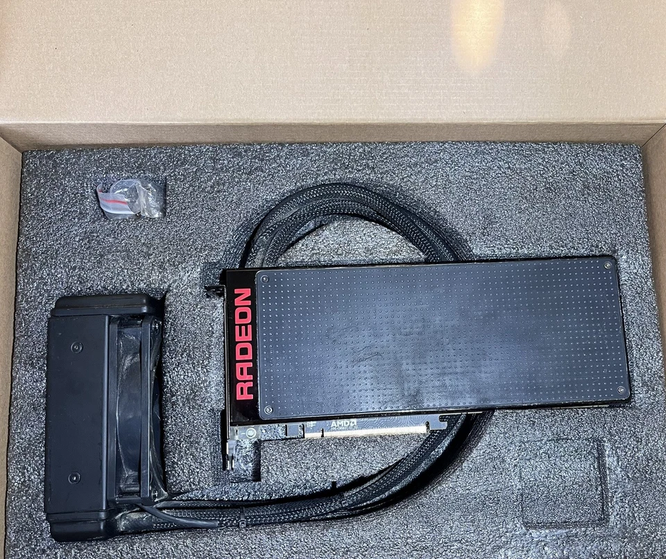 XFX RADEON PRO DUO, 8192MB HBM Watercooled Graphics Card Rare Collectors - Image 1 of 4