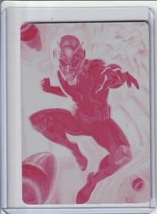 2024 MARVEL MASTERPIECES NAHUEL GREGO ANT-MAN MAGENTA DRUCKPLATTE #40 1/1! - Bild 1 von 2