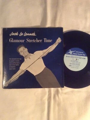 Jack La Lanne 10” Blue Colored Vinyl Glamour Stretcher Time 1959 LaLanne Foto 1 de 2