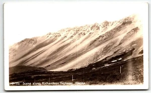 Escena de postal RPPC a lo largo de Richardson Highway Alaska AK UNP - Imagen 1 de 2