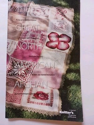 The Great North American Afghan Knitting Patterns Book 24 Unique Square Designs - Image 1 of 4