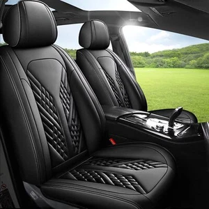 Car 5-Seat Covers Full Set PU Leather Protector Pad For JEEP Cherokee 2014-2021 - Picture 1 of 6