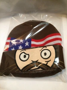 A&E Duck Dynasty Knit Stocking Patriotic Cap Brown  - Picture 1 of 5