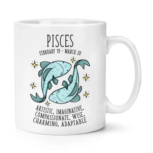 Fische Horoskop 284ml Tasse - Sternzeichen Astrologie Zodiac Geburtstag - Bild 1 von 1