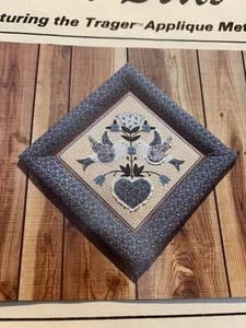 Applique porta colombe country love vintage non tagliata mai usata modello metodo - Foto 1 di 4