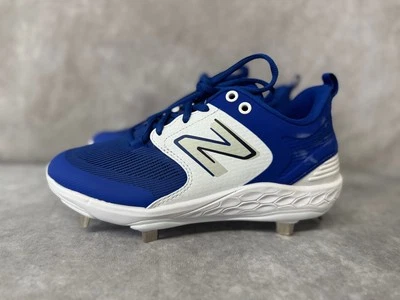 New Balance 3000 v6 Metal Baseball Cleats Men Size 6.5 Fresh Foam X Blue White - Image 1 of 4