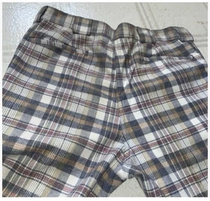 Vintage 70er Jahre Herren 32 x 33" Bein Schlag Schlag Schlaghose Hose kariert kariert USA - Bild 1 von 4