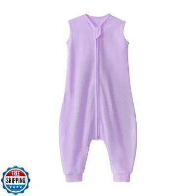 QUENESS Baby Schlafsack mit Füßen für Jungen Mädchen, Säugling Kleinkind ärmellos S - Bild 1 von 4