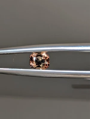 USA seller  .50  Axinite 4.2 x 4.8mm eye clean faceted gemstone specimen - Image 1 of 4