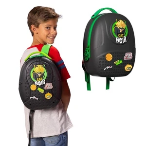 Mochila negra Back to School 2025 Miraculous Ladybug Pop n' Swop Cat Noir con - Imagen 1 de 5