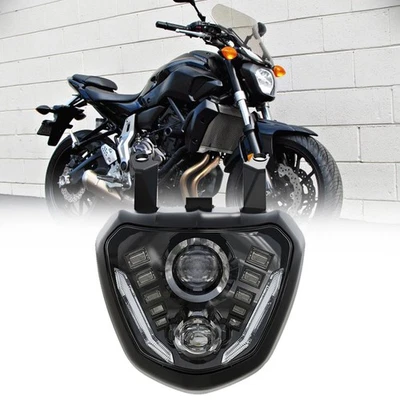 Faro LED DRL Hi/Lo Plug&Play para Yamaha 2014-2017 MT07 FZ07 MT-07 FZ-07 Foto 1 de 4