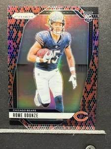 2024 Prizm Rome Odunze SNAKESKIN Bears SSP See Description... - Picture 1 of 11
