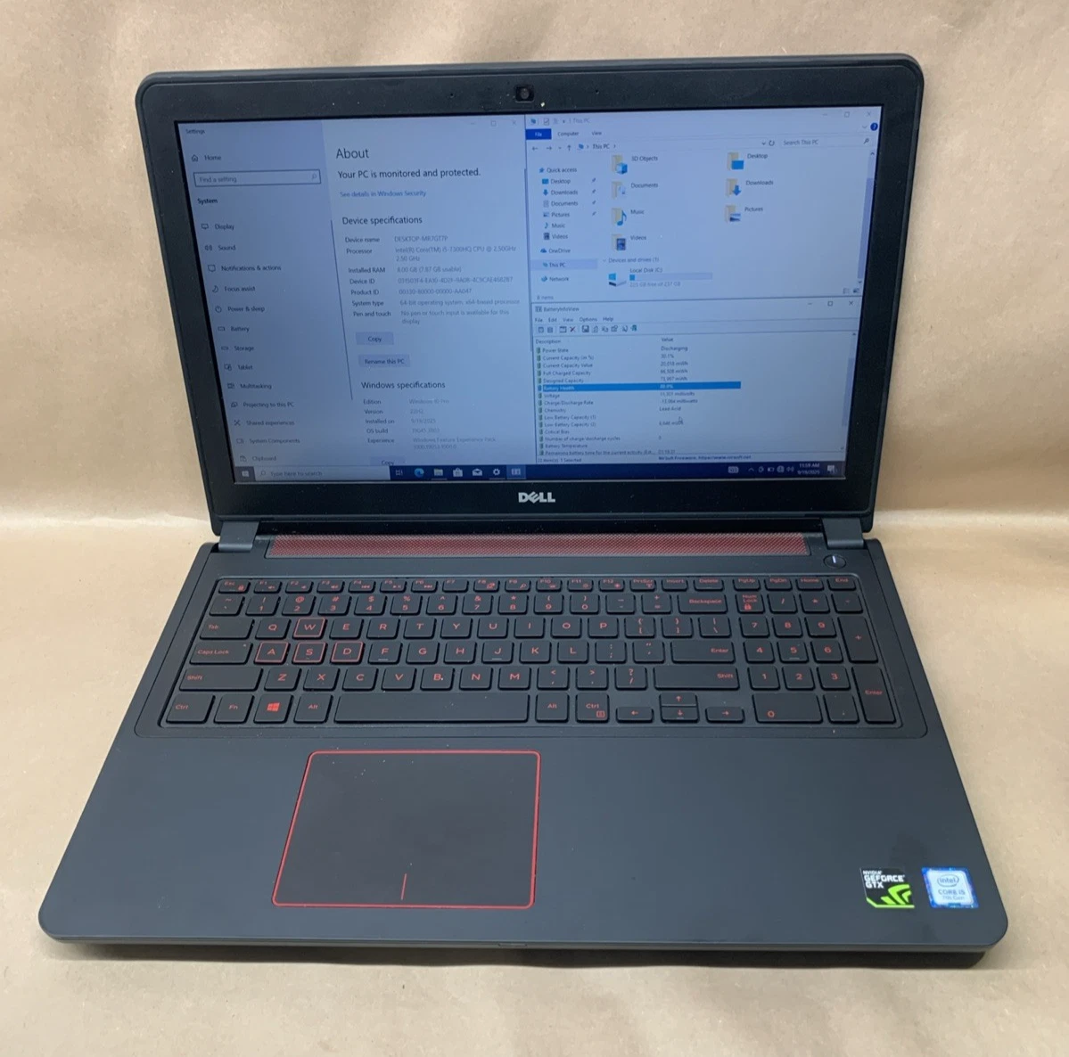 Dell Intel Core i5 7th Gen. PC Laptops & Netbooks 256 GB SSD