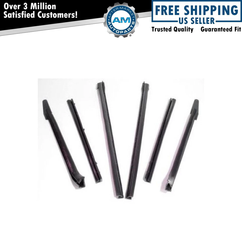 Convertible Top Rubber Weatherstrip Seals Set for 66-70 Electra Deville 98 - Image 1 of 1