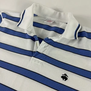 Camisa Polo Brooks Brothers Para Hombre Rayas Medianas Rendimiento Informal Golf Preppy Cl - Imagen 1 de 8