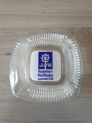 Augustiner Bräu München: Aschenbecher Ascher Glas  - Bild 1 von 4