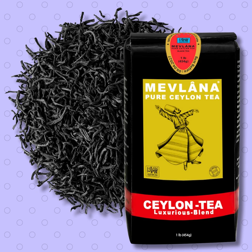 Té de Ceilán, hoja suelta, 1 libra - Las mejores hojas de té negro de Ceilán de Sri La Foto 1 de 4