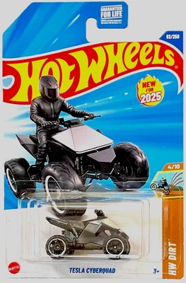 2025 Hot Wheels Tesla Cyberquad 1:64 HW DIRT - Image 1 of 3