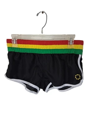 Винтажные мини-шорты Empyre 90-е Rasta Micro размер маленький легкий - Изображение 1 из 4