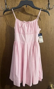 Girls Pink/White Ralph Lauren Sundress Nwt Size 7 - Picture 1 of 4