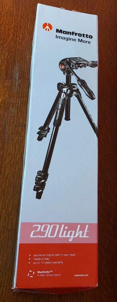 Manfrotto MK290LTA3-3W Tripod 290 Light Kit 3 Way – New Unused Boxed - Image 1 of 4