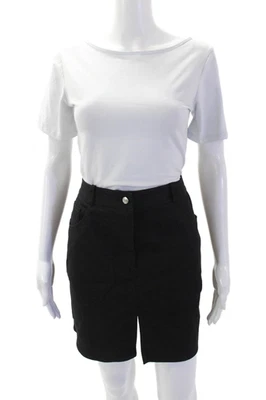 Minifalda lápiz negra Christian Dior Boutique para mujer algodón elastano talla 8 Foto 1 de 4
