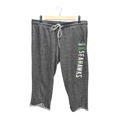 Женские укороченные тренировочные штаны Seattle Seahawks NFL серые размер L - Изображение 1 из 4