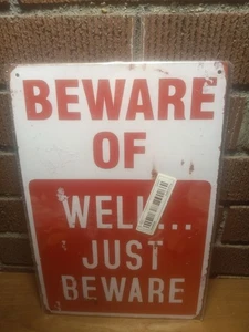 Retro Metal Beware Metal Sign for Men's Pub Bar Home Decor - Picture 1 of 4