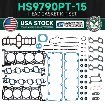 Juego de juntas de culata para Ford E-150 E-350 Econoline Expedition 2002 5,4 L V8 SOHC 16V Foto 1 de 4