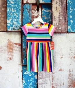 Baby Girls Toddler Wonder Nation One Piece Striped SIZE 2T Multicolor NEW - Picture 1 of 8