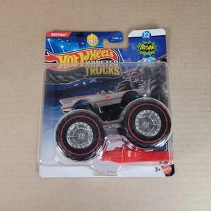2025 Hot Wheels Monster Trucks Treasure Hunt Batman Batmobile ZAMAC TV Series - Picture 1 of 6