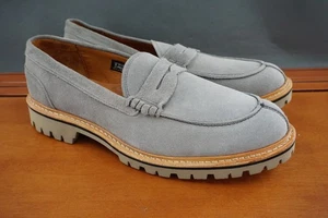 Allen Edmonds Freeport Shoes Mens Size 11 Weatherproof Suede Loafers Lug Sole - Picture 1 of 12