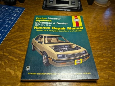 海恩斯维修手册 #30055:道奇阴影、普利茅斯圣丹斯和掸子 1987 - 1994 — 第 1/3 张图片