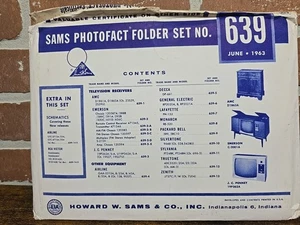 SAMS Photofact Folder Set NO. 639 June 1963 Emerson J.C. Penny Zenith AMC G.E. - Picture 1 of 11