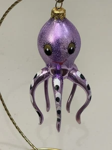 Radko MAXINE 93-240-2 Octopus Christmas Ornament  Purple USED - Picture 1 of 11