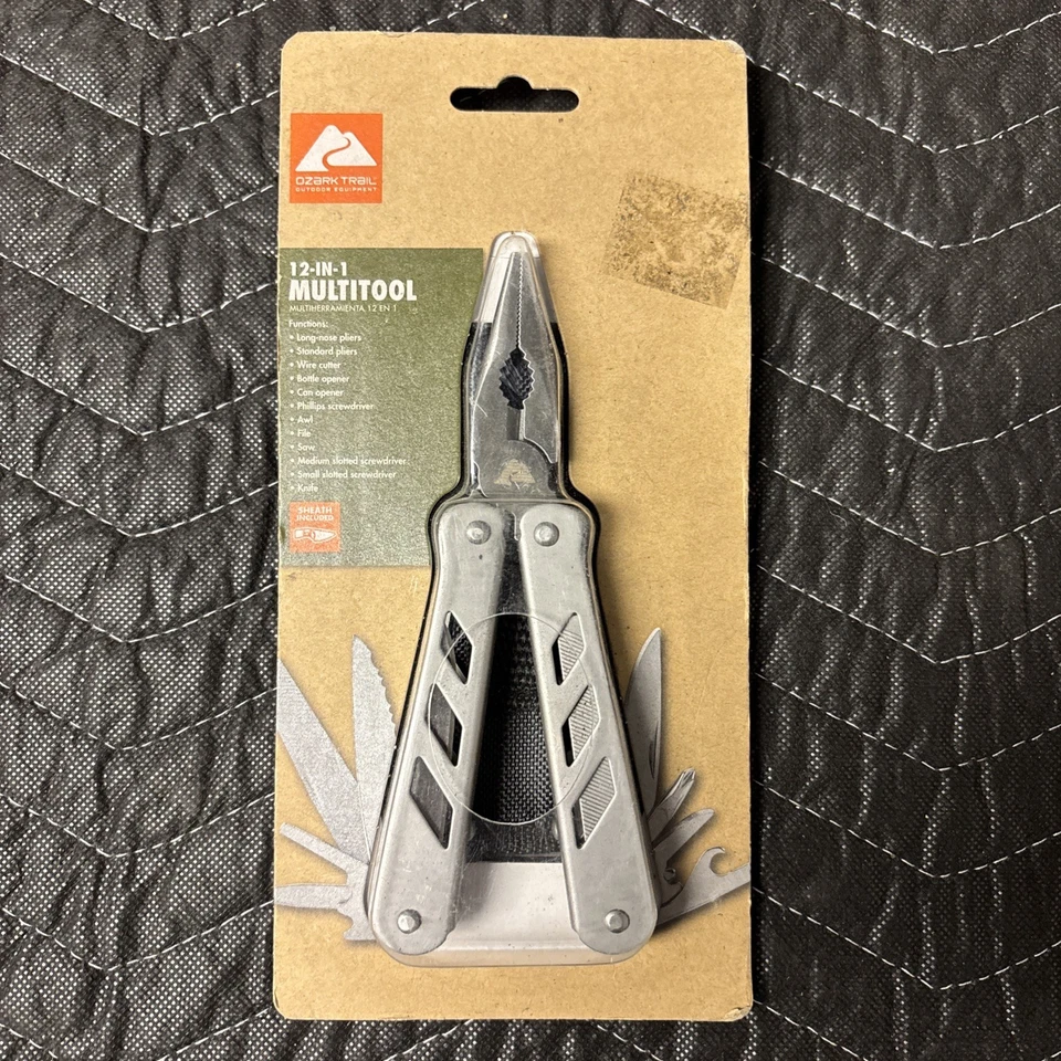 Ozark Trail 12-In-1 Multi-Tool with Sheath Hiking Outdoors Pocket Knife Camping - Image 1 of 1