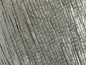 LOT OF 6 Ice FETTUCCIA Yarn #82224 SILVER Skinny Shiny Ribbon - Picture 1 of 4