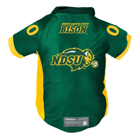 NEW! NORTH DAKOTA STATE BISON DOG CAT PREMIUM JERSEY DAZZLE FABRIC LICENSED Cover