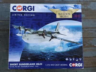 Corgi 1943 Short Sunderland MkIII EJ134 461 Squadron RAAF Plane 1:72 Diecast - Image 1 of 4