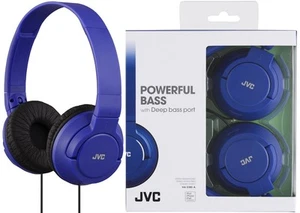 Auriculares de bajos profundos JVC HA-S180 AZULES ligeros originales/nuevos - Imagen 1 de 3