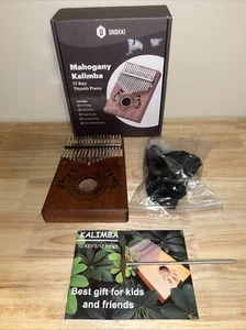 Kalimba 17 Tasten Daumenklavier, hellbraun, Mahagoniholz Handklavier - Bild 1 von 7