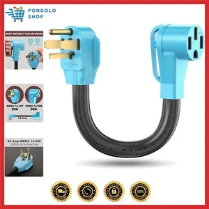 4 Prong NEMA 14-30P to 14-50R EV Charger Adapter Cord Compatible with Tesla M... - Picture 1 of 7