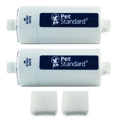 Filtro de Agua PET STANDARD Compatible con Fuente de Agua CATCARE Gato, Pack de 2 Foto 1 de 4