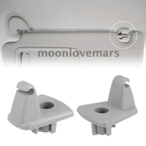 2Pcs Gray Sun Visor Clip Replacement For 2005-2009 Chrysler 300 300C 1EJ51BD1AA - Picture 1 of 9