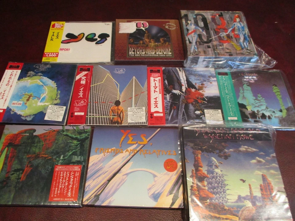 YES  2001 ISSUES HDCD JAPAN SET REPLICA EXACT ORIGINAL OBI 4 CD + BOXES + BONUS - Image 1 of 1