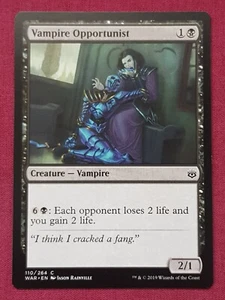 Magic The Gathering WAR OF THE SPARK VAMPIRE OPPORTUNIST black card MTG - Picture 1 of 2