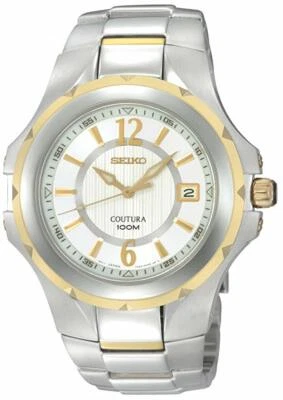 Seiko Men's SGEE68 Coutura Two-Tone Silver And White Dial Watch - image 1 of 2