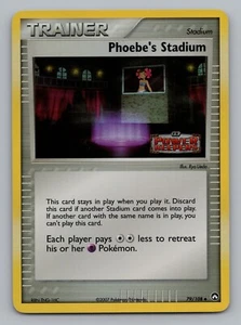Phoebe's Stadium 79/108 Power Keepers Reverse Holo Stamped Uncommon Pokemon Card - Picture 1 of 2